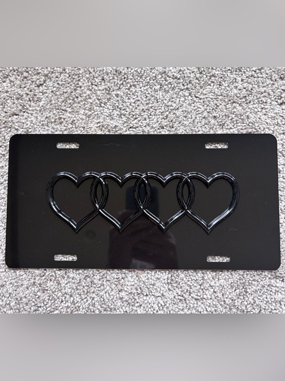 Audi Heart License Plate New